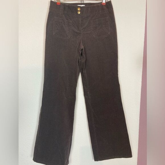 Loft wide leg retro corduroy jeans w/cool front pockets & snap fly❤️🌹 - Picture 2 of 11